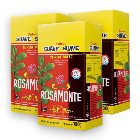 Rosamonte Suave - Mate Tee aus Argentinien 3 x 1 kg
