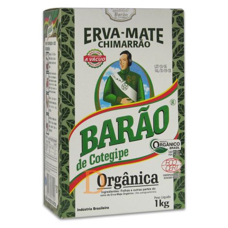 Bio Mate Tee - Barao De Cotegipe Organica vakuumverpackt - Mate Tee aus Brasilien 1kg (ungeräuchert, für Chimarrao)