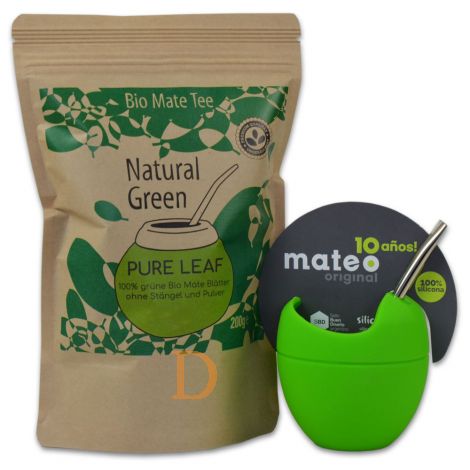 Starterset Delicatino Natural Green PURE LEAF - Mate Mateo (grün)