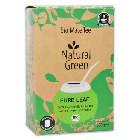 Bio Mate Tee - Natural Green PURE LEAF 500g - Premium Mate Tee