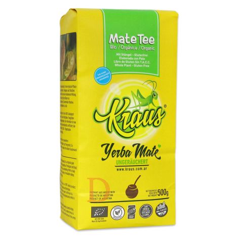 Bio Mate Tee - KRAUS ORGANICA - Fair Trade & ungeräuchert - Mate Tee aus Argentinien 500g